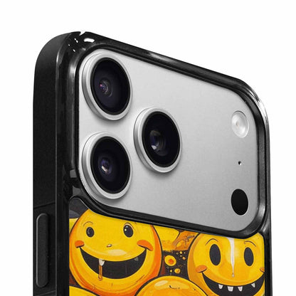 iPhone 17 Pro Case — Melting Moon Smiley Yellow Version Original, Customized Protective Case