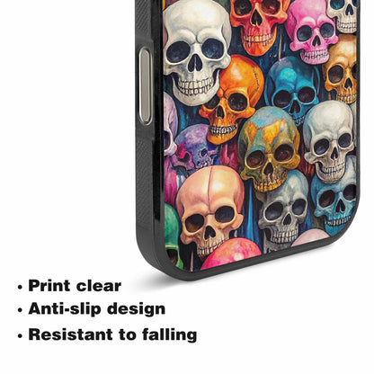 iPhone 16 Pro Case — Skulls Marbleskulls Pattern Ctw, Personalized Phone Case