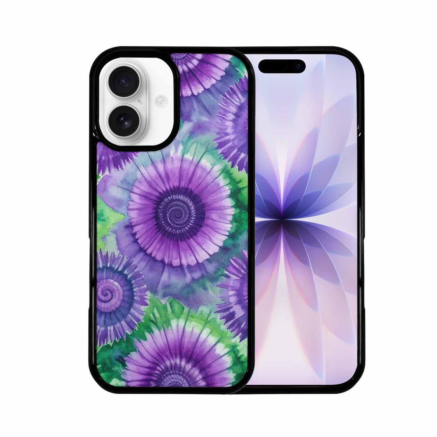iPhone 17 Case — Tie Dye Purple Green Tie Dye, Unique Phone Case Design