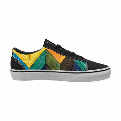WOMEN'S Progress Pride Flag Canvas Lace-Up Dark Academia Shoes