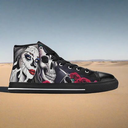 Wolf Crimson Black Wearable Bold Art - Freaky Shoes