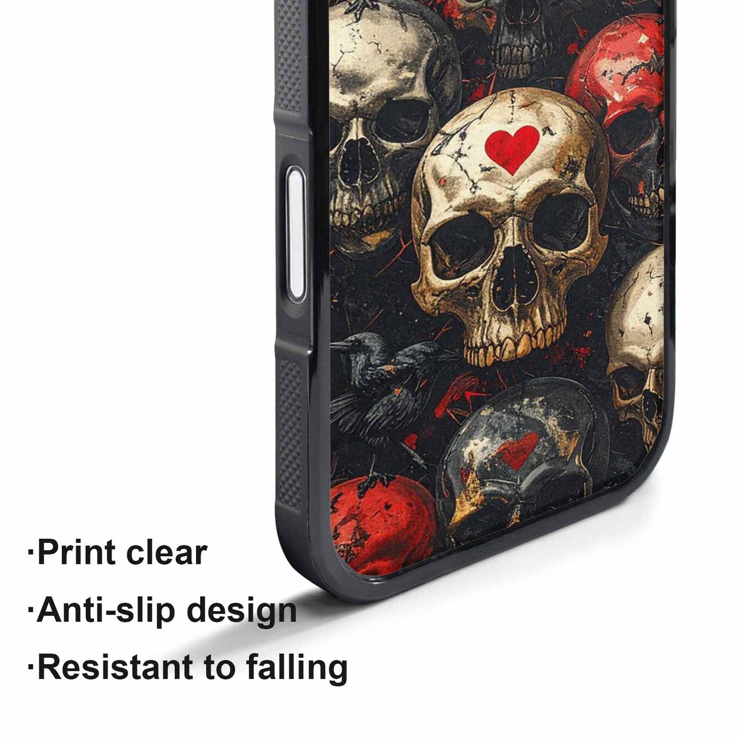 iPhone 17 Pro Max Case — Skull Dark Art Gothic Print Gothic, Unique Phone Case Design