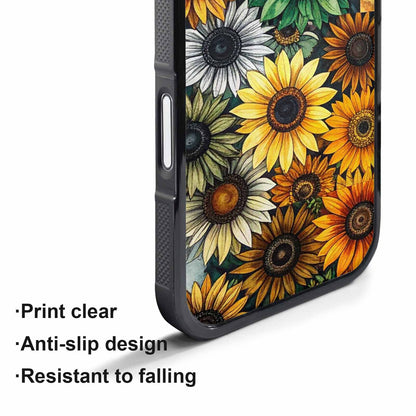 iPhone 17 Air Case — Small Sunflower Pattern Randomly Varying Floral, Custom Phone Case