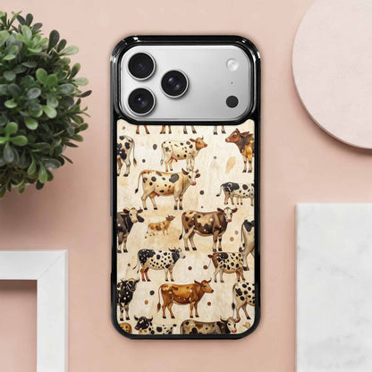 iPhone 17 Pro Max Case — Small Cow Animal Print Animal Print, Custom Phone Case
