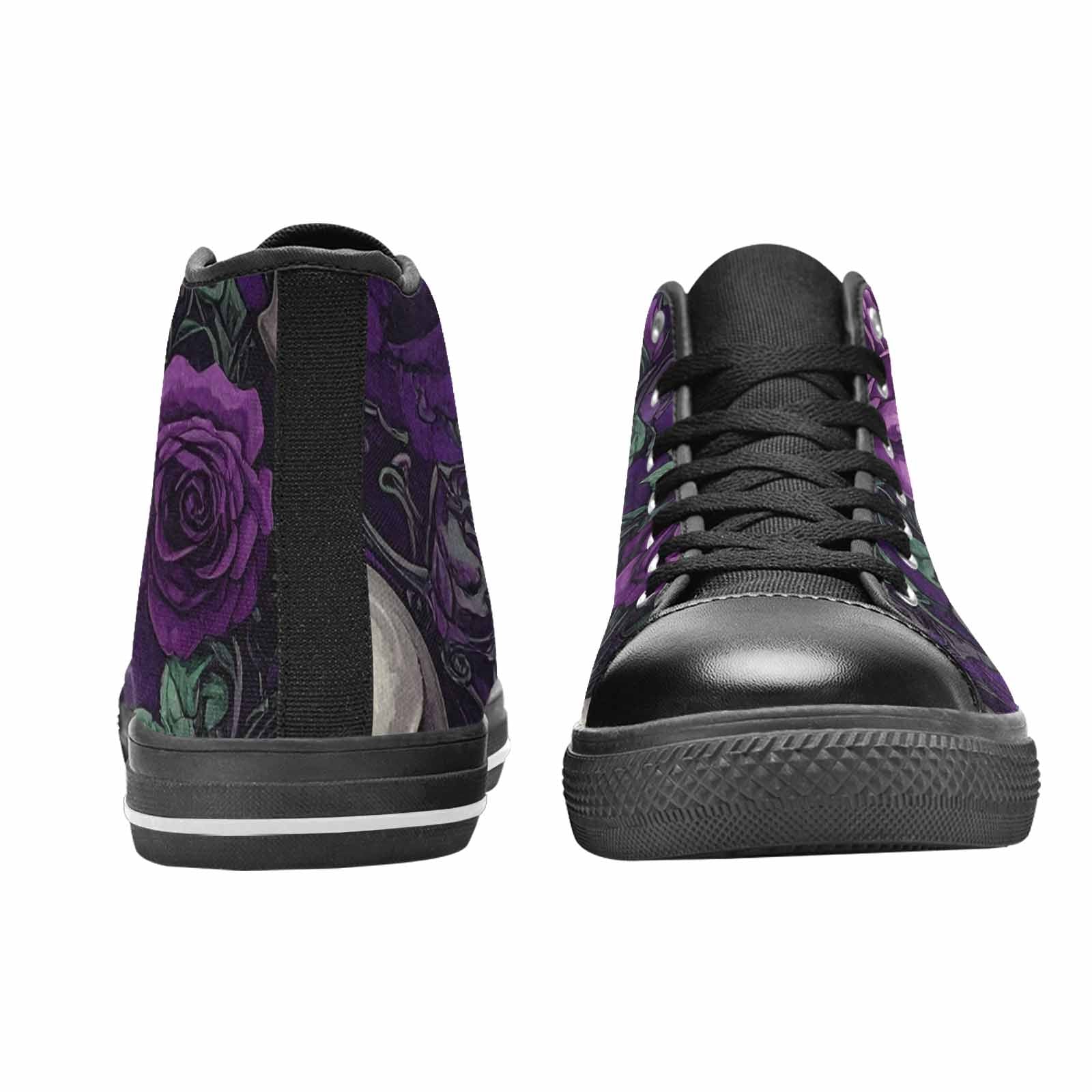 MEN'S Skulls Roses Gothic Filigree High Top Canvas Dreamcore Custom Shoes