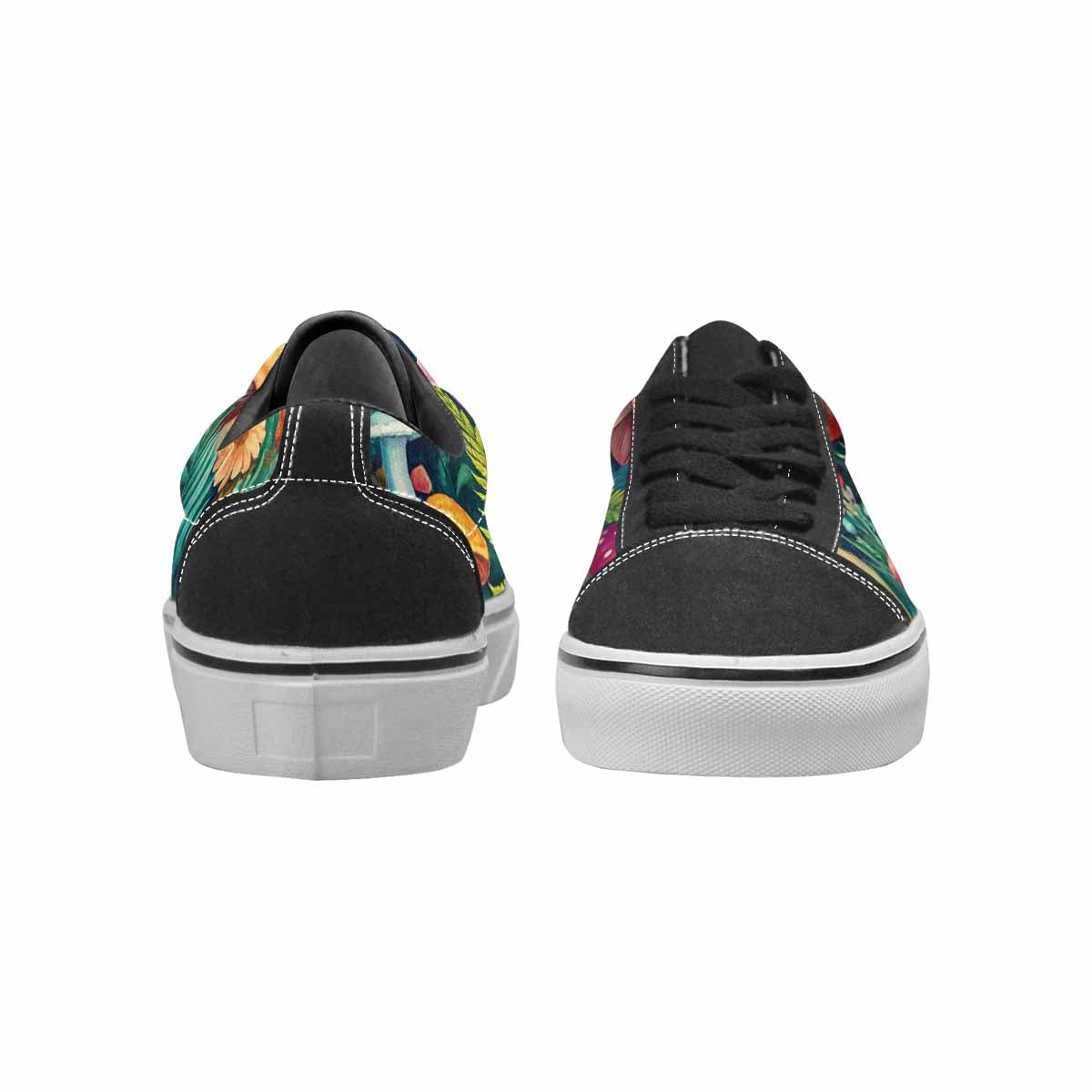 WOMEN'S Mushrooms  Botanical Mushrooms Lace-Up Canvas Aesthetic Shoes