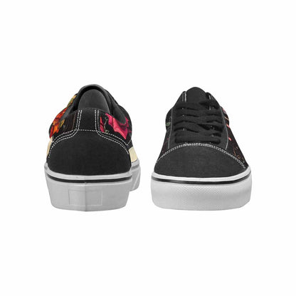 WOMEN'S Skulls Roses Melting Skulls Lace-Up Canvas Dreamcore Custom Shoes