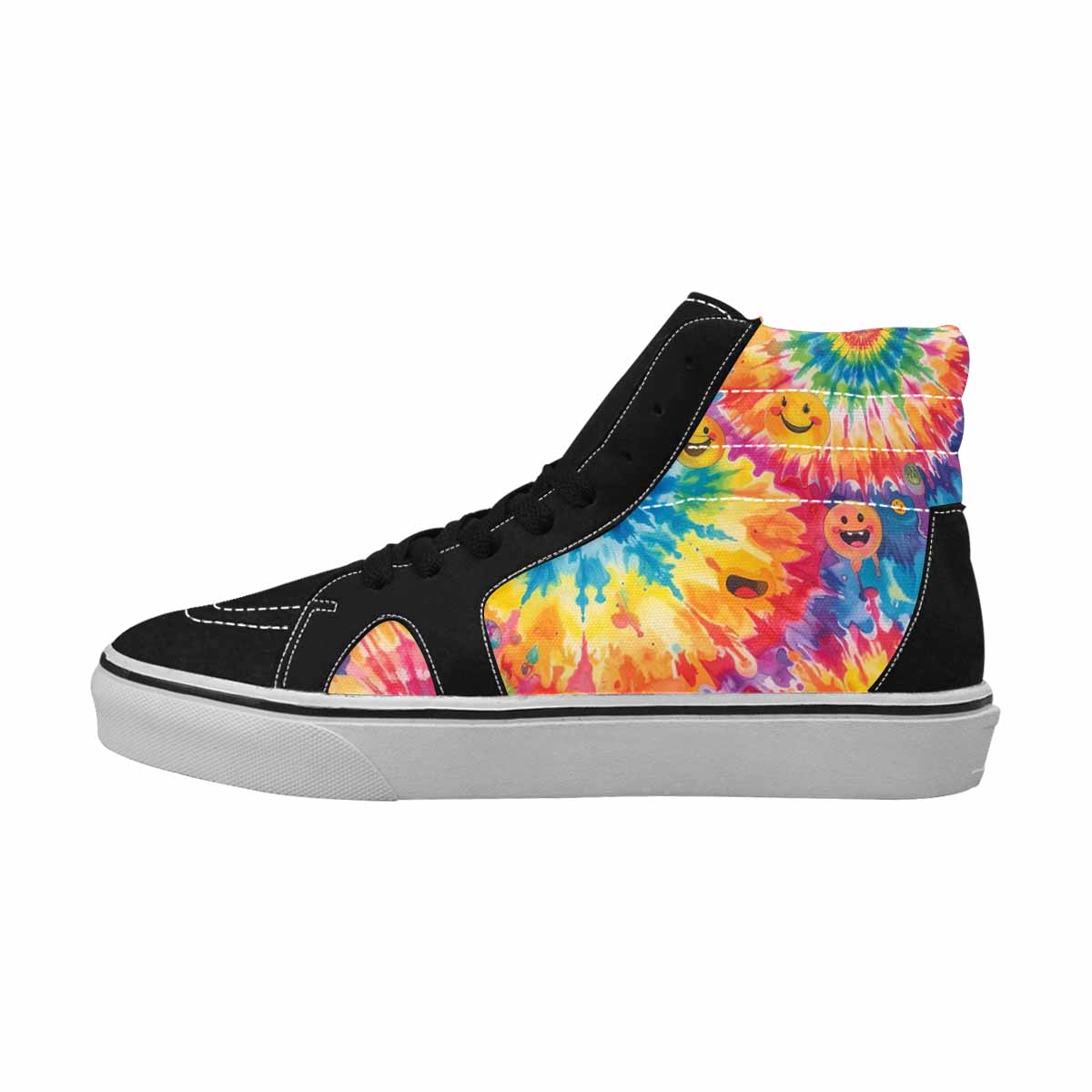 MEN'S Smiley Facessmiley Faces  High Top Canvas Dreamlike Custom Shoes