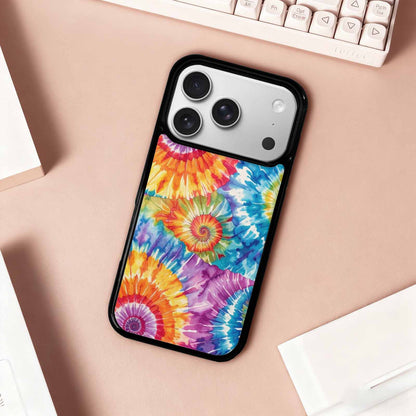 iPhone 17 Pro Case — Small Tie Dye Swirl Pattern Tie, Custom Print Case Cover