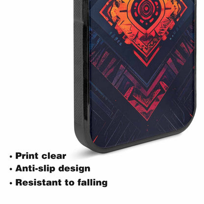 iPhone 15 Plus Case — Wild Tribal Ripple, Custom Made Phone Cover