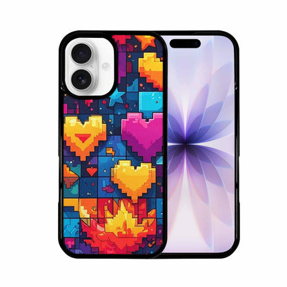 iPhone 17 Case — Pixel Art Bit Burst Original Art, Custom Print Case Cover