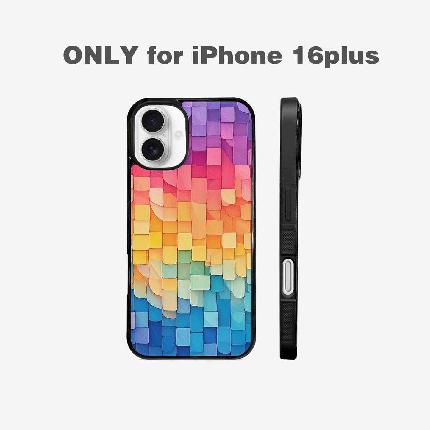 iPhone 16 Plus Case — Color Gradient Fade Pattern Hundreds Of, Custom Phone Case