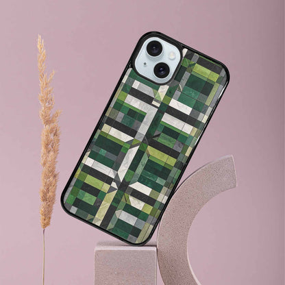 iPhone 15 Plus Case — Aromantic Flag Color Theme Small Rainbow, Custom Made Phone Cover