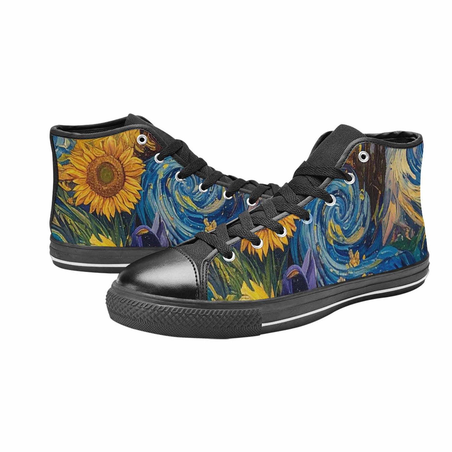 WOMEN'S Blend All Versions High Top Canvas Neon Fantasy Shoes