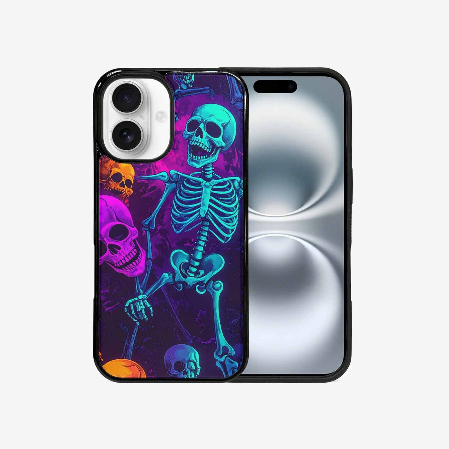 iPhone 16 Case — Glowing Skeleton Pattern Hundreds Of Small, Unique Phone Case Design