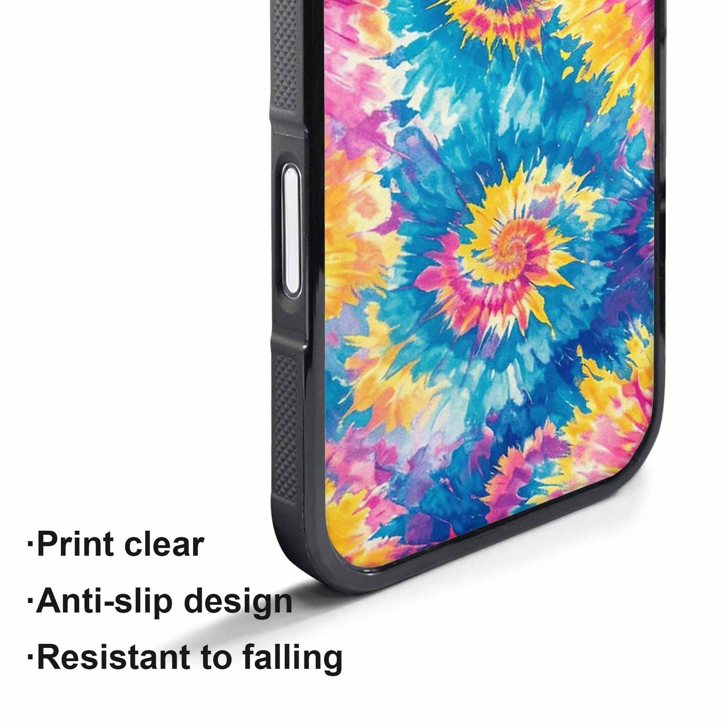 iPhone 17 Pro Case — Small Tie Dye Swirl Pattern Tie, Customized Protective Case