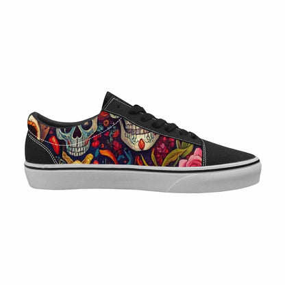 MEN'S Skull Canvas Lace-Up Y2K Custom Sneakers