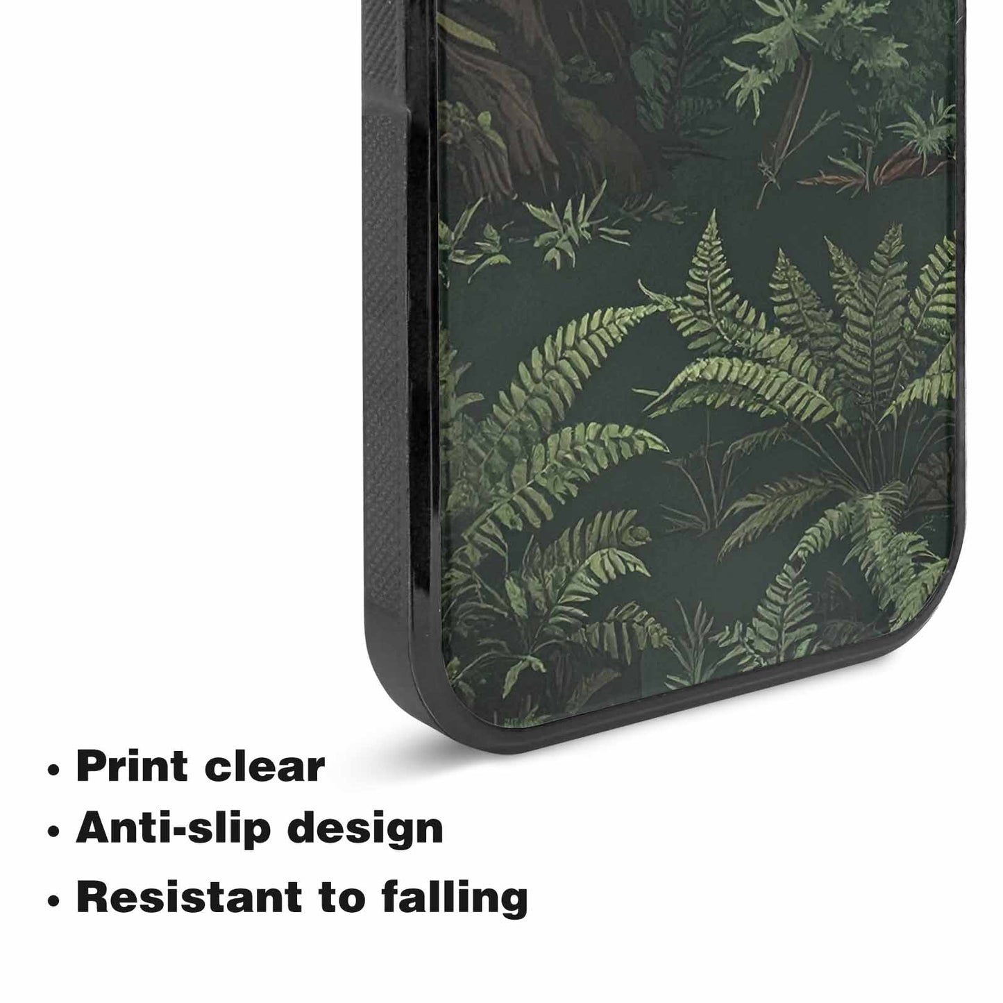 iPhone 15 Plus Case — Seamless Pattern Ancient Redwood Forest Giant, Custom Art Phone Cover