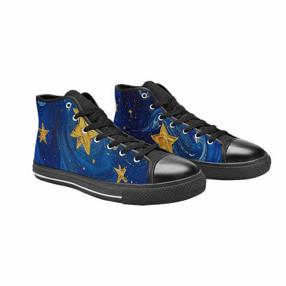 MEN'S Starry Night Galaxy High Top Canvas Y2K Sneakers