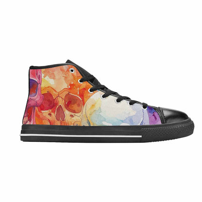 WOMEN'S Kulls - Watercolor High Top Canvas Cottagecore Shoes