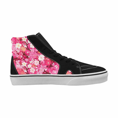 MEN'S Cherry Blossom Branch Cherry High Top Canvas Surreal Custom Shoes