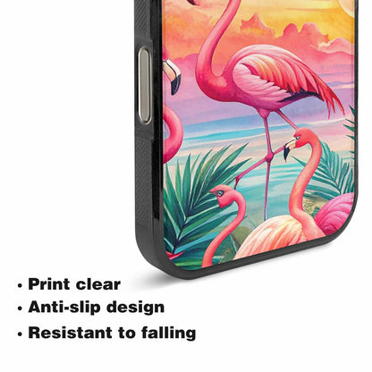 iPhone 16 Pro Max Case — Flamingo Tropical Flamingo Tropical Pattern Hundreds, Unique Phone Case Design