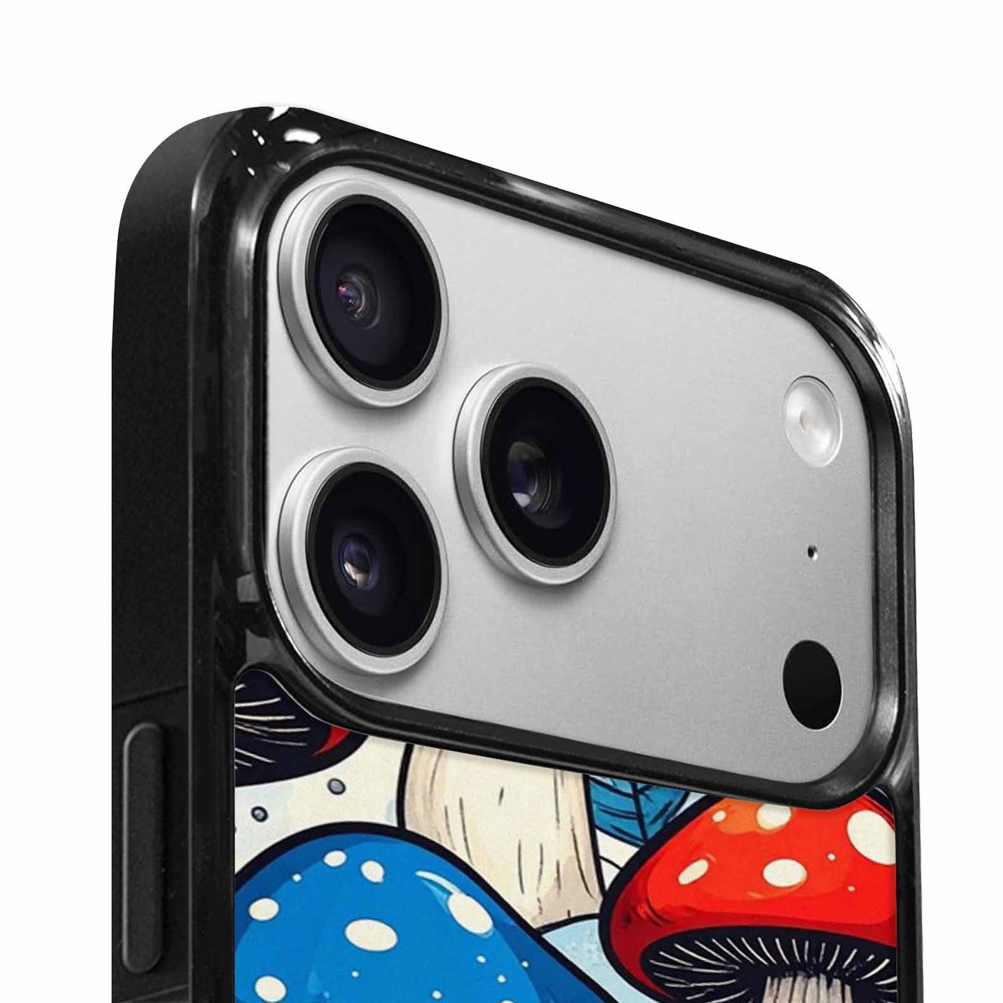 iPhone 17 Pro Case — Vivid Winter Mushroom Seamless Cartoon Cute, Custom Phone Case