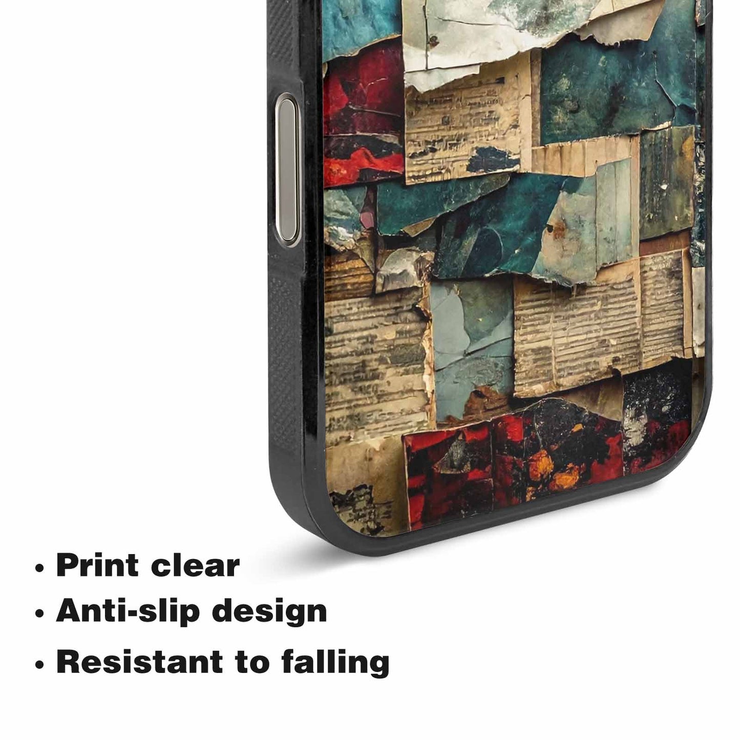 iPhone 16 Pro Case — Distressed Grunge Texture Pattern Hundreds Of, Custom Print Case Cover