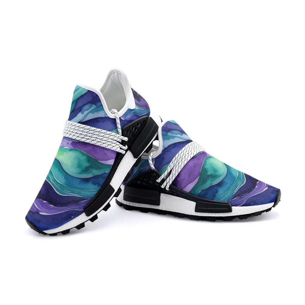 Aurora-toned nebula Galaxy Art Unisex Lightweight Sneaker S-1