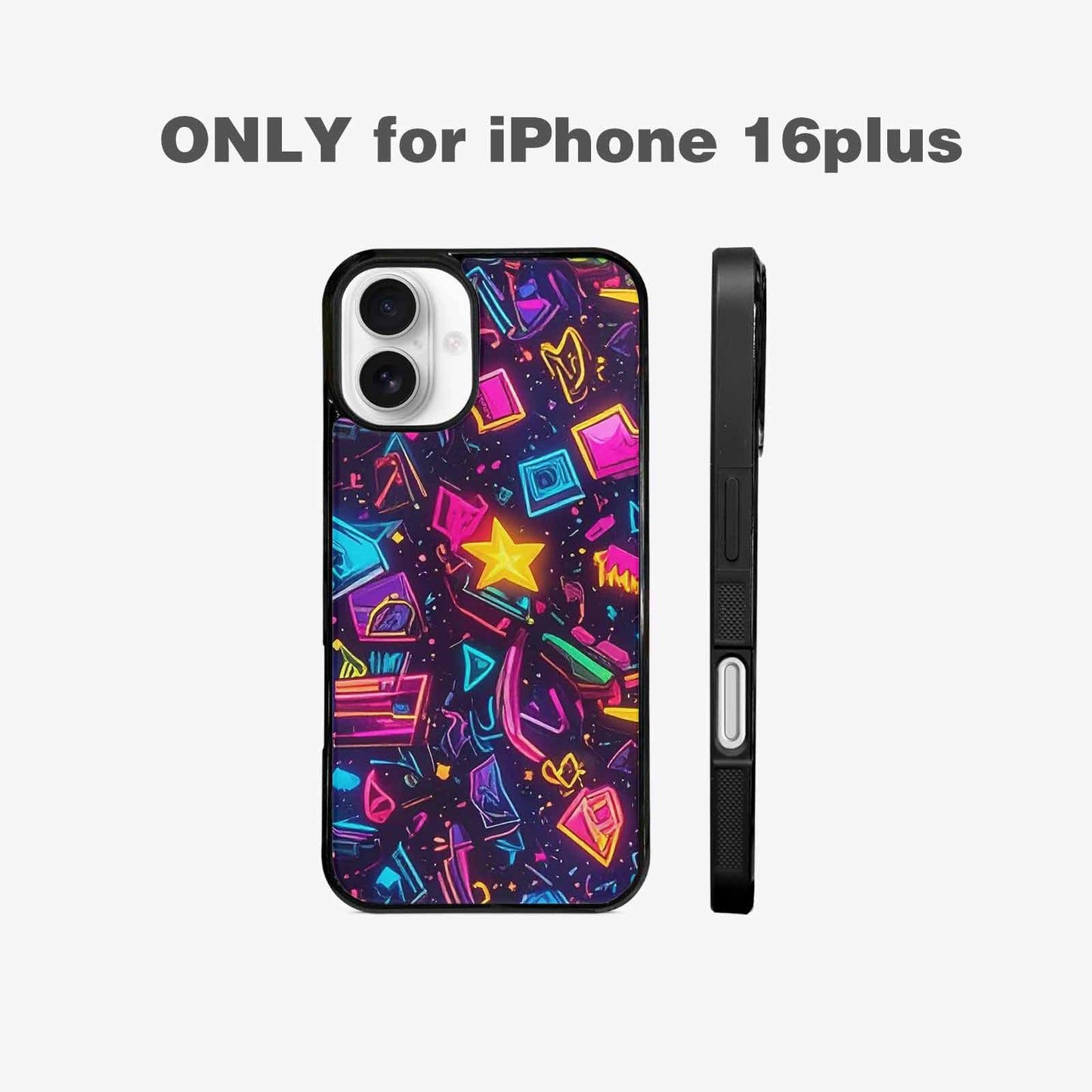 iPhone 16 Plus Case — 80s Retro Motif 80s Retro Motifs, Customized Protective Case