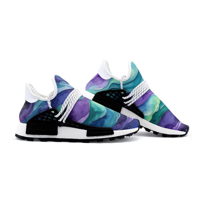 Aurora-toned nebula Galaxy Art Unisex Lightweight Sneaker S-1