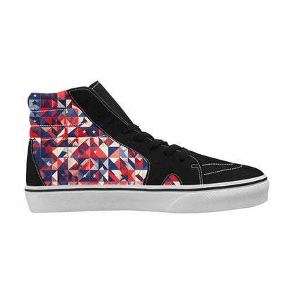 MEN'S American Flag Stars High Top Canvas Neon Fantasy Shoes
