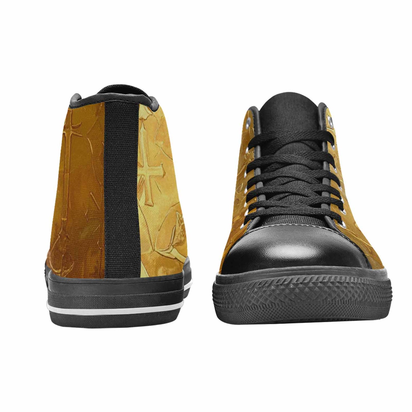 MEN'S Cross Faith Iconography High Top Canvas Neon Fantasy Shoes