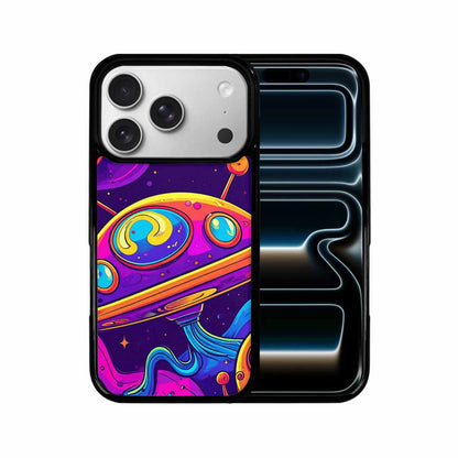 iPhone 17 Pro Case — Alien Ufo Cartoon Art Pattern Alien, Custom Printed Phone Case
