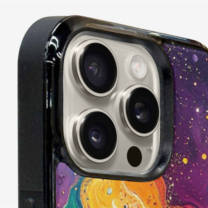 iPhone 16 Pro Max Case — Galaxy Art Colorful Cosmic Dust Small, Custom Printed Phone Case