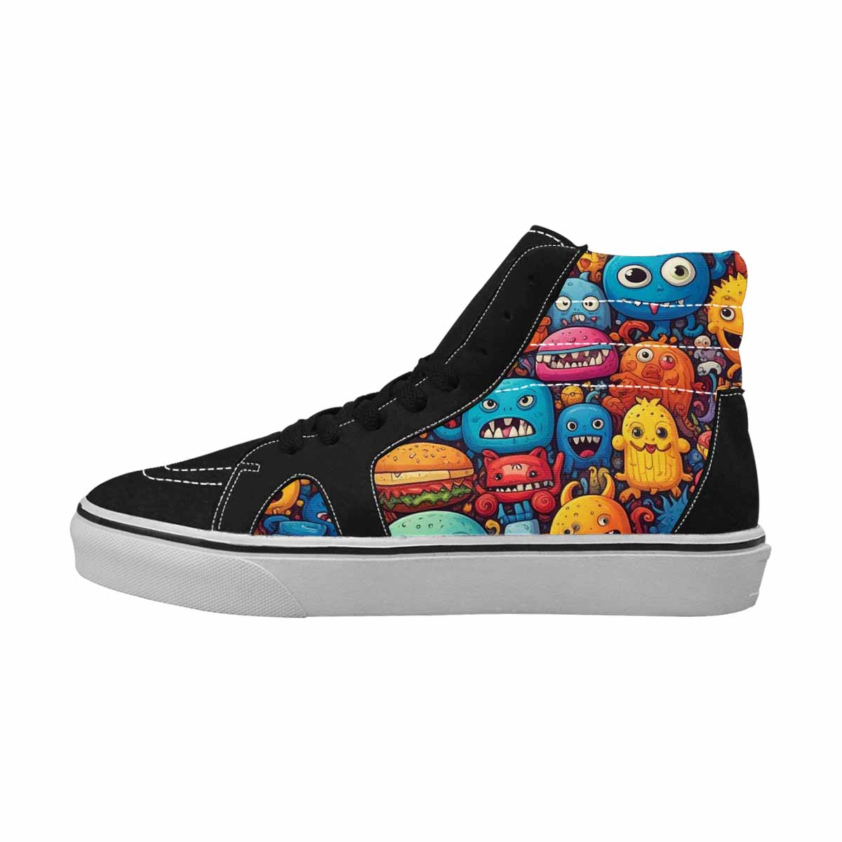 WOMEN'S Cartoon Monster Character High Top Canvas Dreamcore Shoes