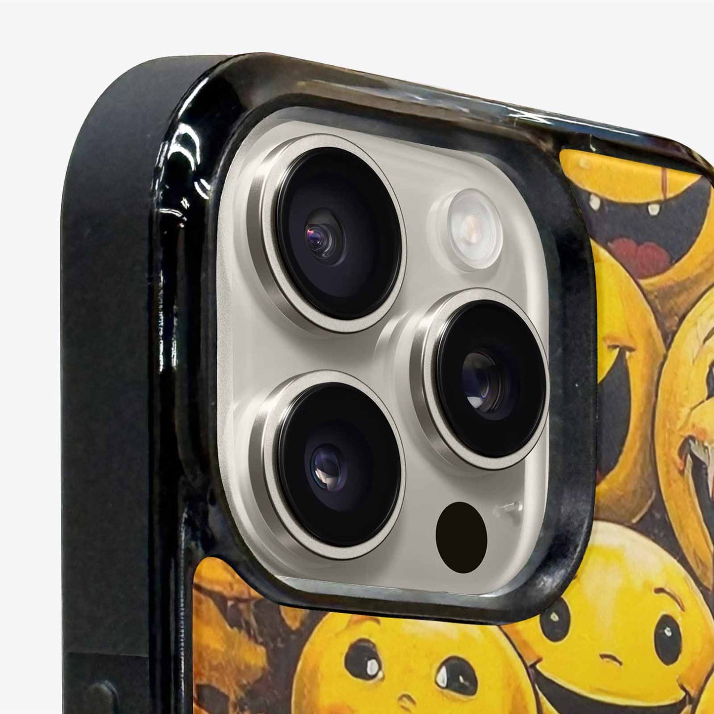 iPhone 16 Pro Max Case — Melting Moon Smiley Red Splatt Nsg, Custom Print Case Cover