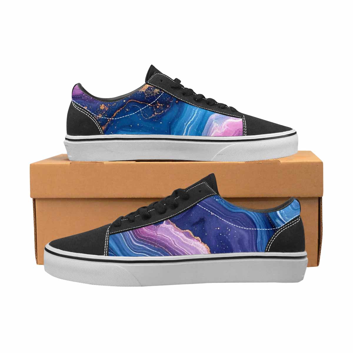 MEN'S Marble Galaxy Canvas Lace-Up Dreamcore Sneakers