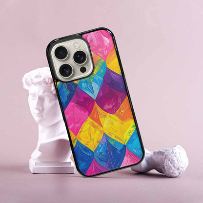 iPhone 16 Pro Case — Pansexual Flag Color Theme Small Rainbow, Customized Protective Case