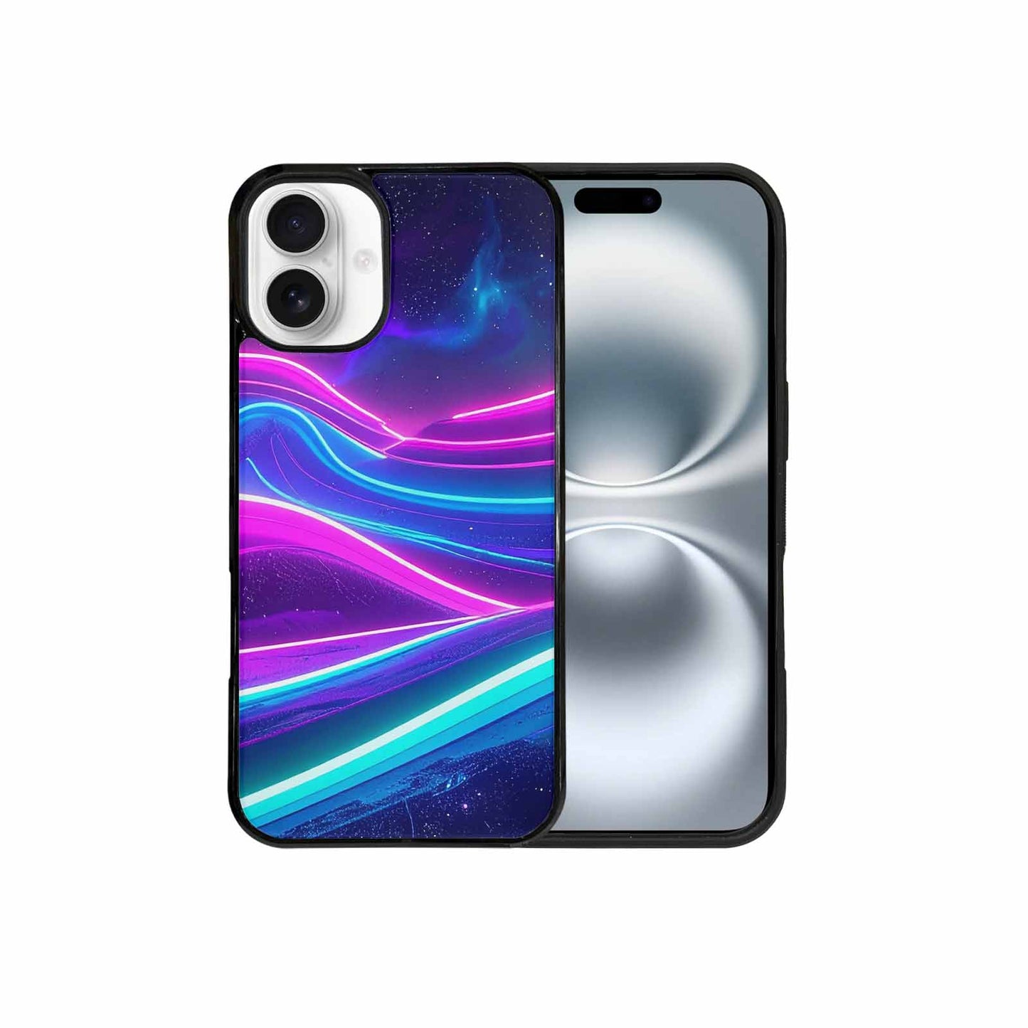 iPhone 16 Plus Case — 80s Neon Cartoon, Custom Made Phone Cover