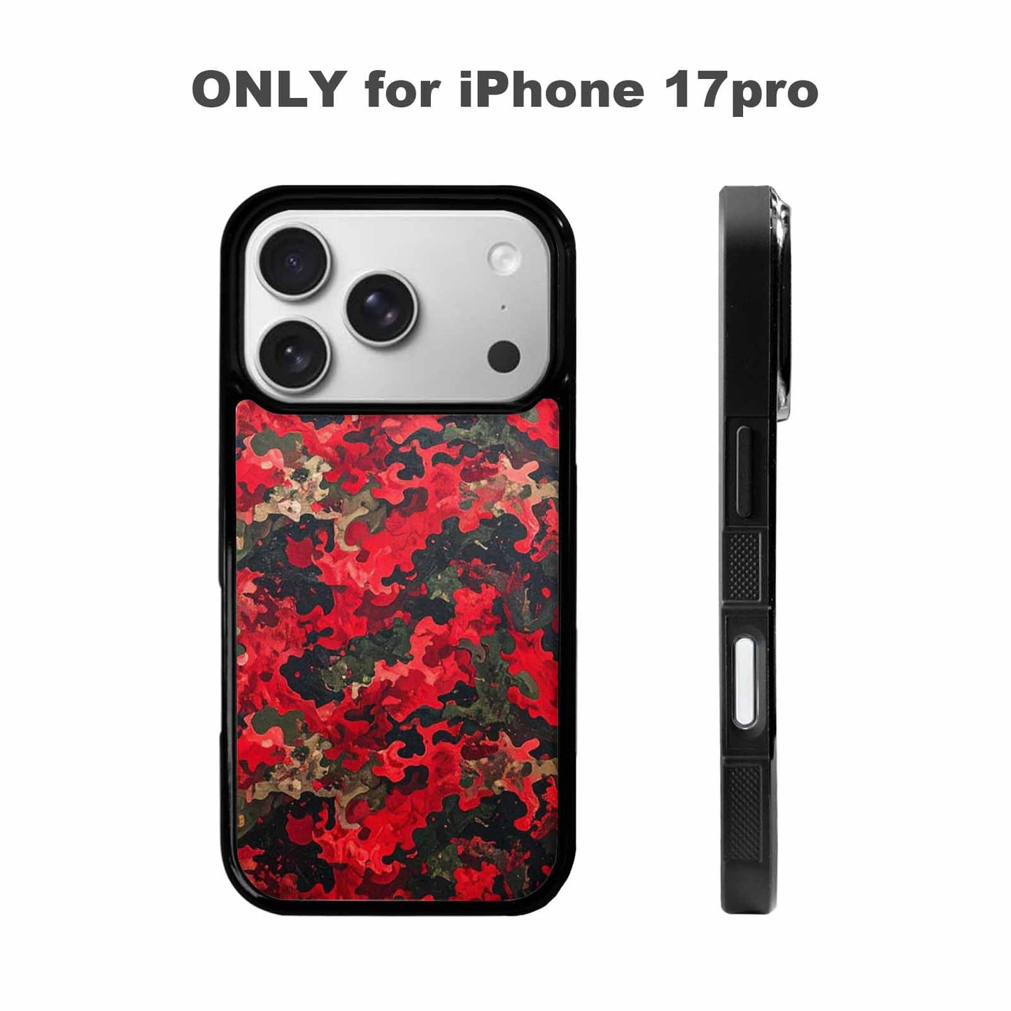 iPhone 17 Pro Case — Small Military Camouflage Blotch Pattern Camo, Custom Print Case Cover