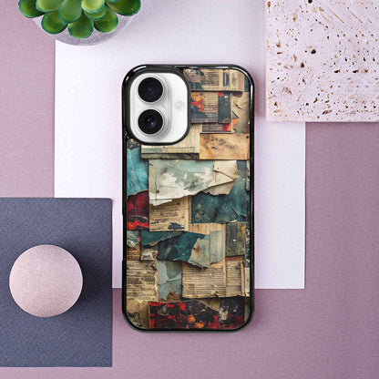iPhone 16 Case — Distressed Grunge Texture Pattern Hundreds Of, Unique Phone Case Design