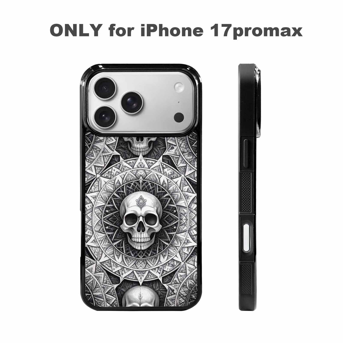 iPhone 17 Pro Max Case — Skull Dark Art Gothic Print Gothic, Custom Print Case Cover
