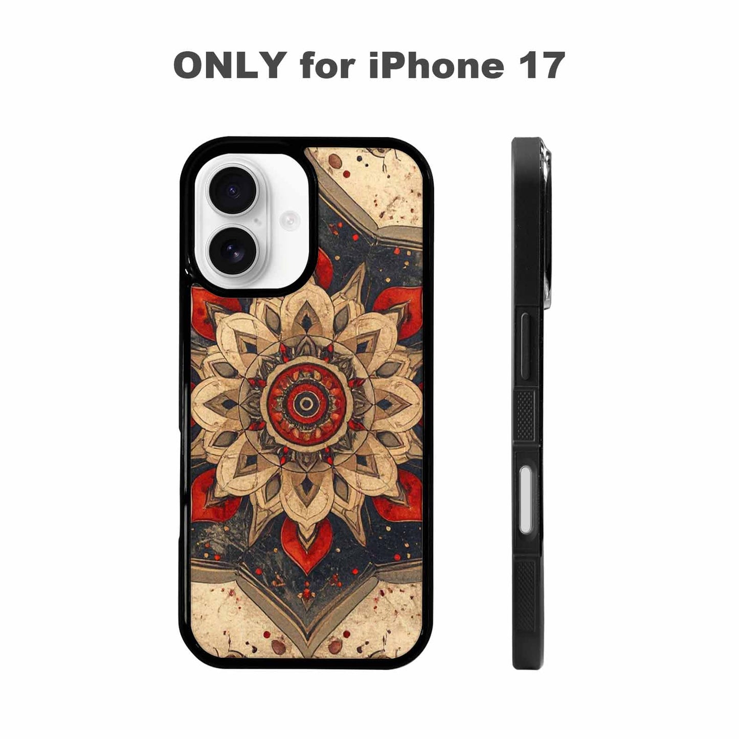 iPhone 17 Case — Small Mandala Pattern, Randomly Floral, Personalized Phone Case