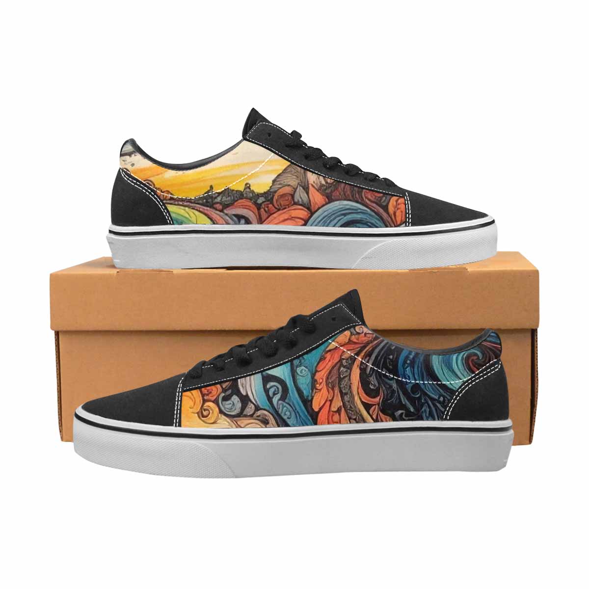 WOMEN'S Tie Lace-Up Canvas Dreamlike Custom Shoes