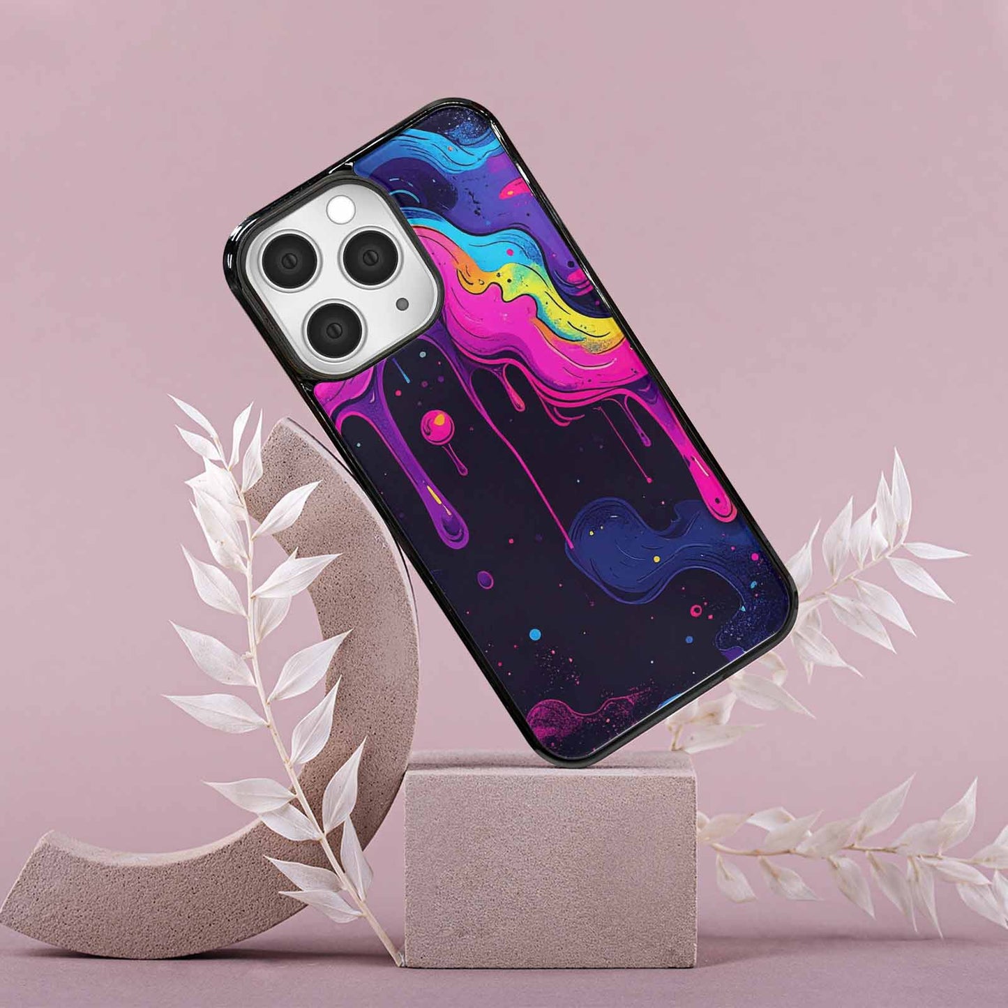 iPhone 15 Pro Max Case — Rick And Morty Style Art Dripping, Custom Designed Case Cover