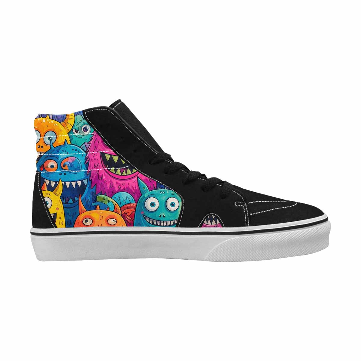 WOMEN'S Goofy Cartoon Monster High Top Canvas Aesthetic Shoes