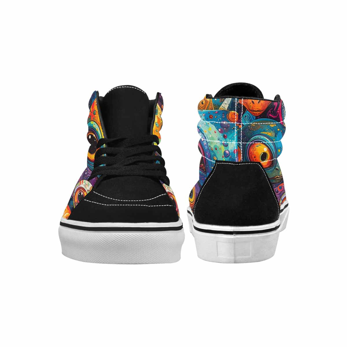 WOMEN'S Cartoon Alien Characters High Top Canvas Cottagecore Shoes