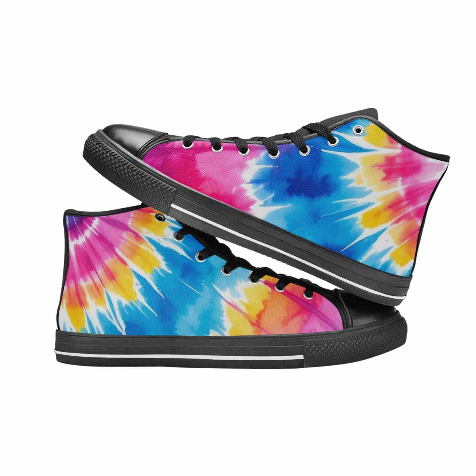 WOMEN'S Tie Dye Drip High Top Canvas Dreamcore Shoes