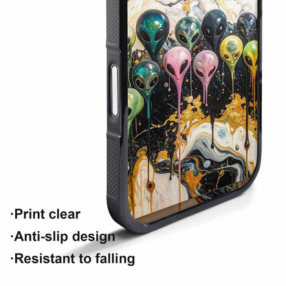 iPhone 17 Pro Case — Aliens Marblemelting Aliens Pa Cy7 Alien, Custom Printed Phone Case